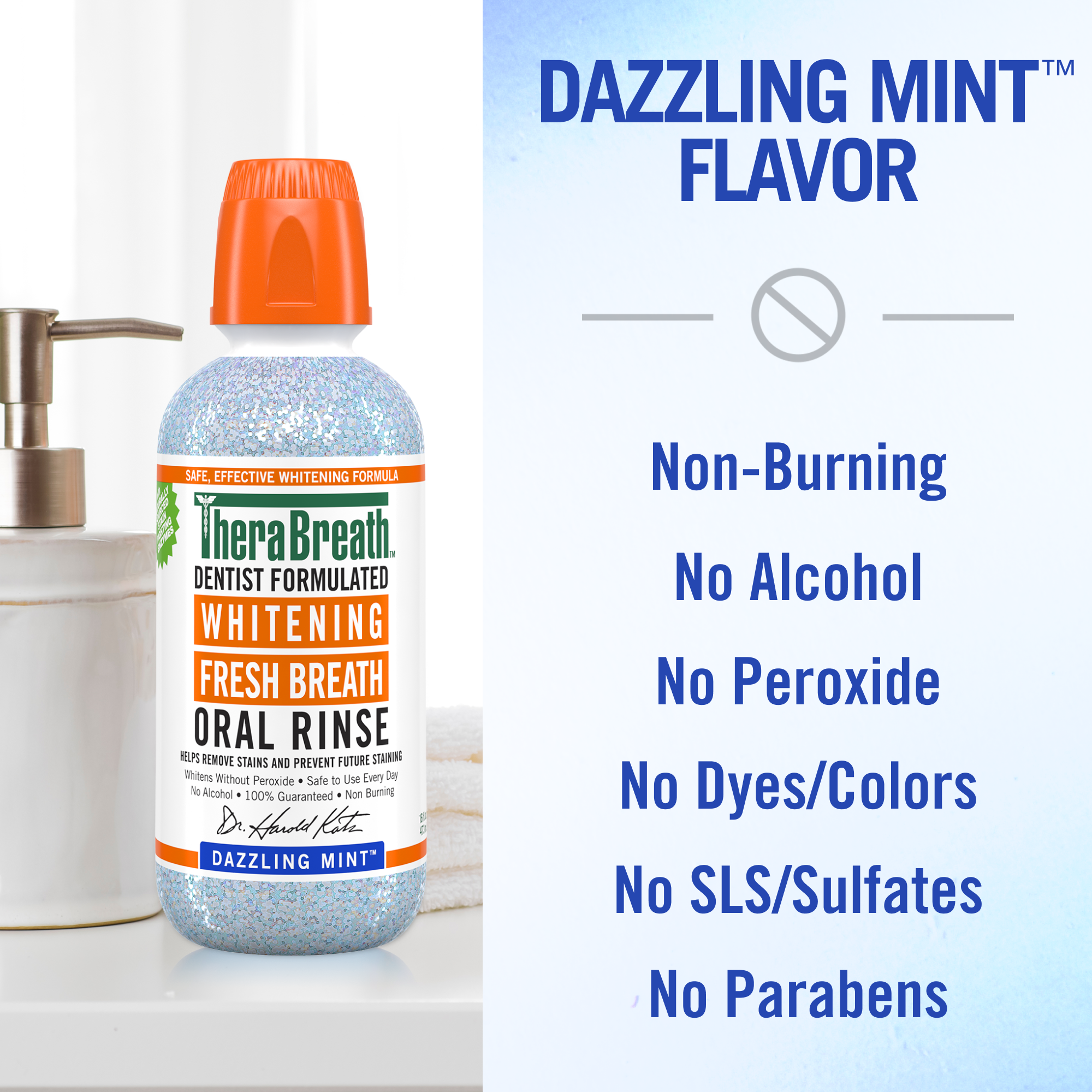 Alternative view of Whitening Fresh Breath Oral Rinse - Dazzling Mint