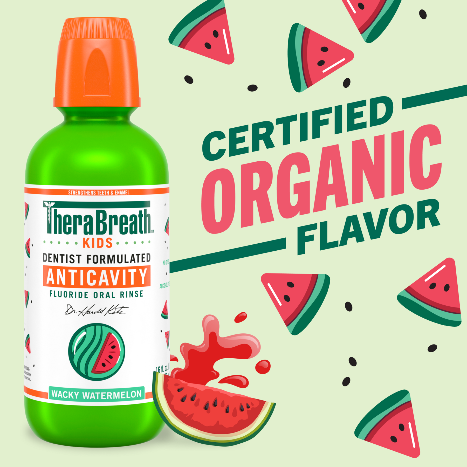 Alternative view of For Kids! Anticavity Oral Rinse - Wacky Watermelon